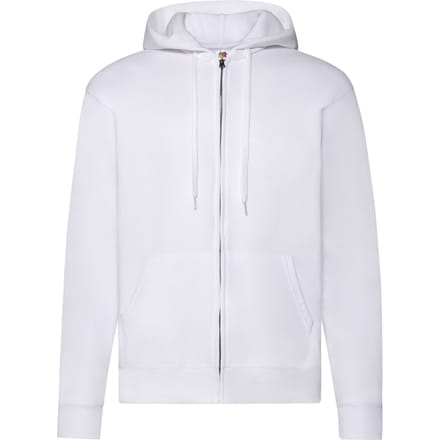 Fruit Of The Loom Heren Sweatshirt Met Capuchon (Wit)