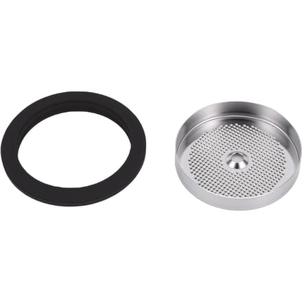 Kit de réparation de joint de groupe café pour EC685 EC680 EC9335M EC2351 Machine à café Écran de douche en acier inoxydable 50 MM avec black