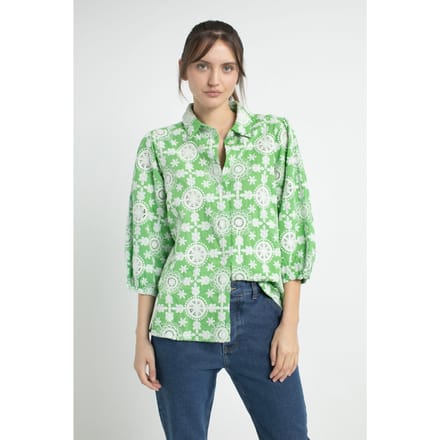 Josephine & Co Devan Blouse Parrot Green Taglia: 36 | Magliette intime Outlet | Donna | Verde