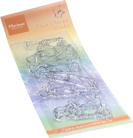 Clear Stamps, Tiny’s Borders – Paint tubes