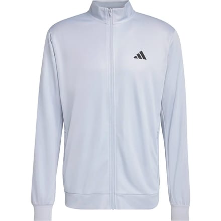 Adidas Workout Essentials All-set 3 Stripes Knit Sweatshirt Met Rits Grijs L Man