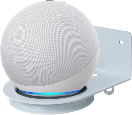 Ruimtebesparende Metaal Wandhouder voor Homepod Mini en Google Home Mini met Geïntegreerde Kabelgeleiding