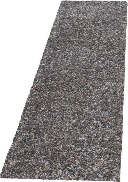 Flycarpets Lorium Loper Vloerkleed - Taupe / Grijs / Beige - Hoogpolig - 80x150 cm