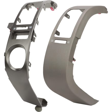 2 stuks auto dashboard ventilatierooster links en rechts centrale airco ventilatierooster voor Prius 2004 tot 2009 gray