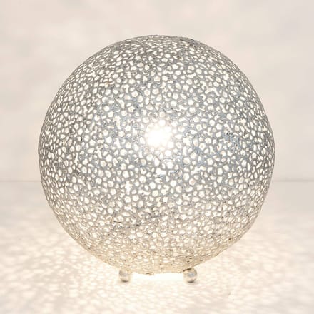 Holländer Tafellamp Lily Grande, Ø 43 cm, zilver