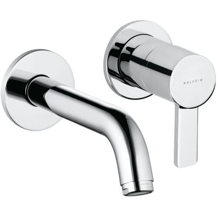 Kludi ZENTA 2-hole wall-mounted basin mixer 382440575
