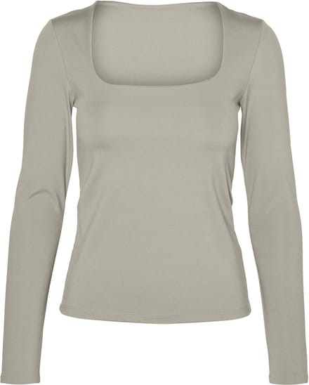 VERO MODA - VMMILLION LS SQUARE TOP 2-WAY JRS - Dames - Blouses