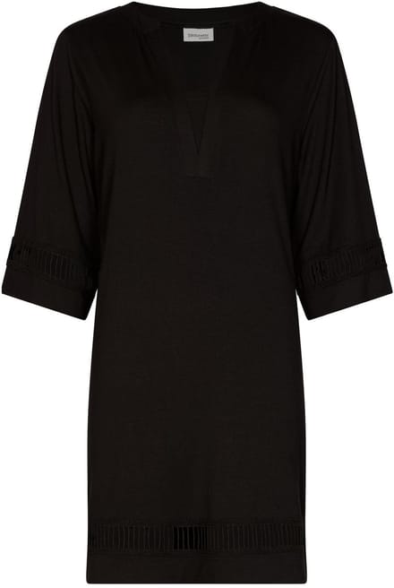 Pastunette Premium - Jurk - Ivory Shore - Viscose - Zwart - Maat 36
