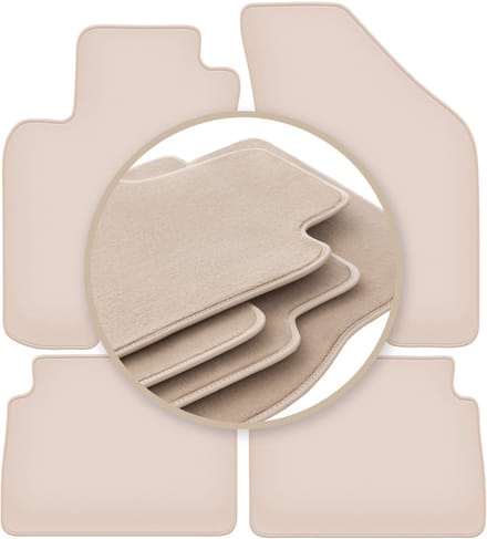 PREMIUM beige matten voor: Daewoo Lanos sedan, hatchback 1997-2004