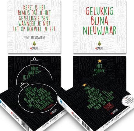 Darum kerstkaartenboxje (20 krt) set 1