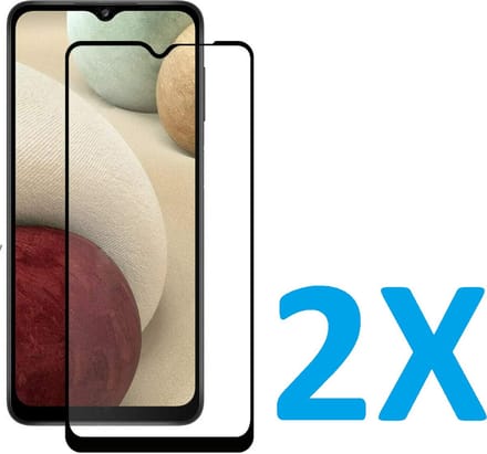 Volledige dekking Screenprotector Glas - Tempered Glass Screen Protector Geschikt voor: Samsung Galaxy A12 5G  / Samsung Galaxy M12 - 2x