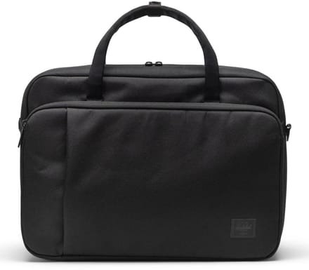 Herschel business tas met laptopvak Gibson Messenger Tech Black zwart