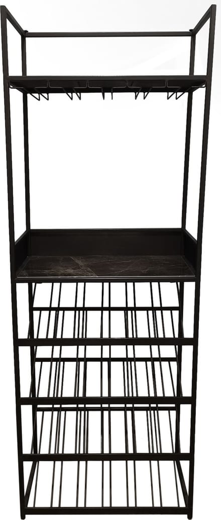PTMD - Wijnrek Arto - Grijs - 65x35x180cm