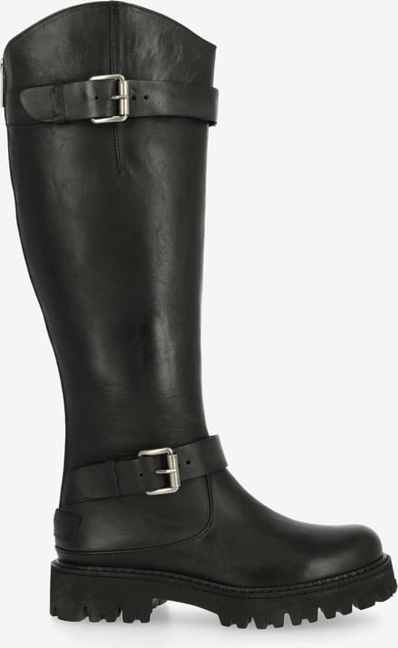 Shabbies Amsterdam - Marjorie Baker Boot Leer Zwart - Maat 38