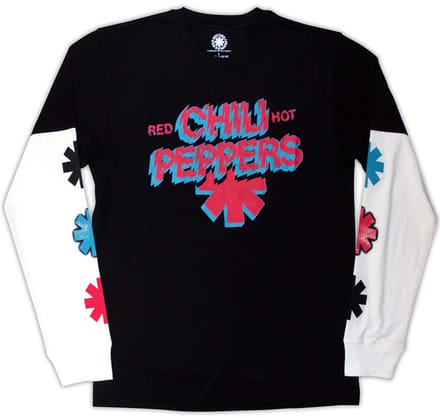 Red Hot Chili Peppers - Shock Logo Longsleeve shirt - M - Zwart/Wit