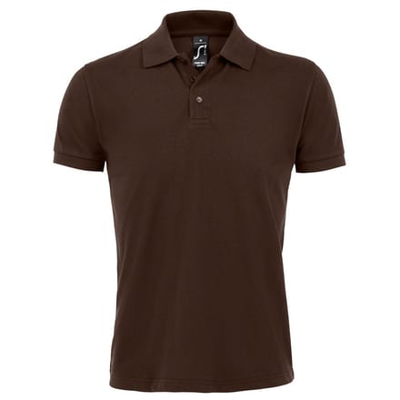 SOLS Heren Prime Pique Poloshirt met korte mouwen (Chocolade)
