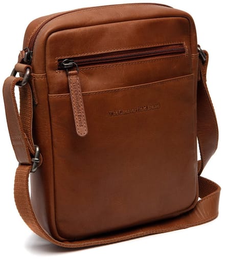 Chesterfield Laveno Waxed Pull Up Schoudertas - Cognac