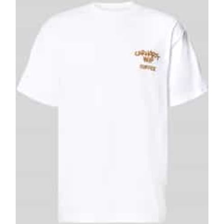 regular fit T-shirt met motiefprint op de achterkant