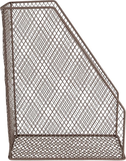 Clayre & Eef Tijdschriftenhouder 23x11x30 cm Bruin Metaal