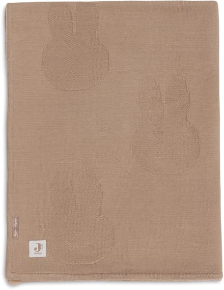 Jollein Baby Deken Wieg - 75x100cm - Miffy - Biscuit/Velvet