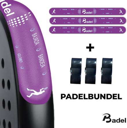 Badel® Padel Protector Bundel – 3 Stuks – Lichtgewicht Frame Bescherming – Geen Invloed op Balans