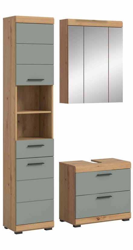 Scout badkamercombinatie salie MDF TZ Artisan eiken NB - 37x112x191cm