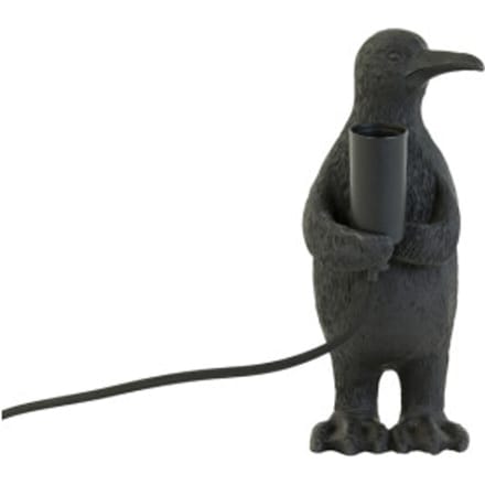Light & Living Tafellamp Penguin - Zwart - 12x12x24cm - Modern