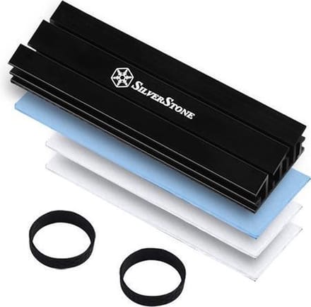 SilverStone TP02-M2 M.2 Passive Cooler Zwart