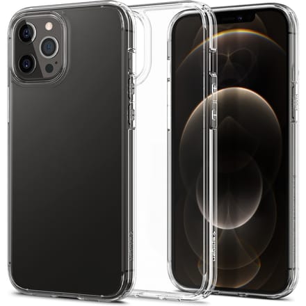 Spigen Ultra Hybrid Backcover voor de Apple iPhone 12 (Pro) - Transparant