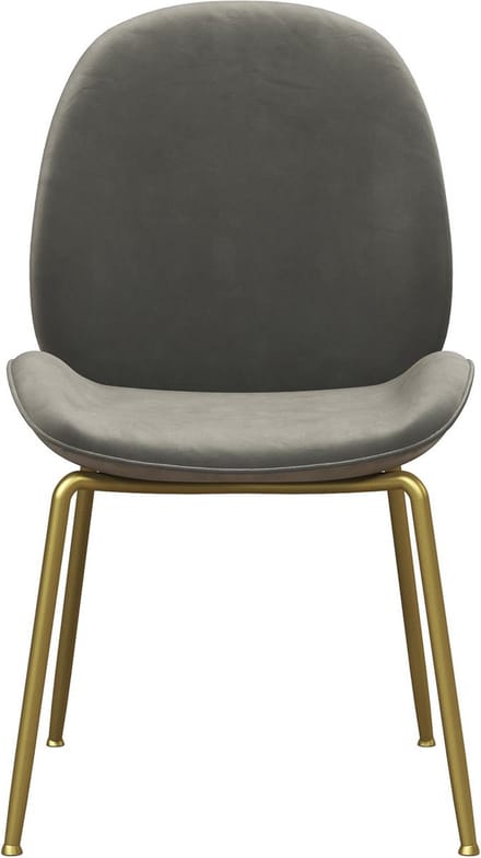 Astor-Eetkamerstoel - Grijs Fluweel