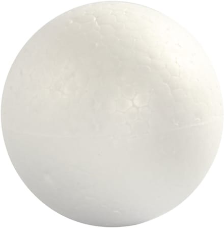 Ballen, d 8 cm, wit, 5 stuk/ 1 doos