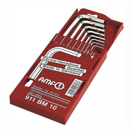 AMF haakse schroevendraaierset 911BM 8-delig in schuifcassette - 46037