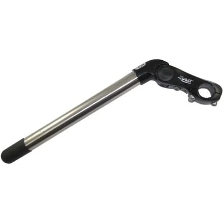 Ergotec Kobra - Stuurpen - Verstelbaar RVS - 25,4 mm - Zwart/Zilver