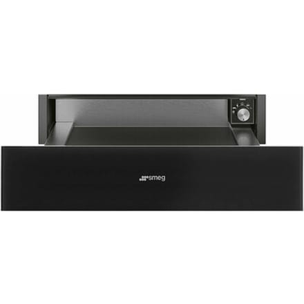 SMEG Warmhoudlade Lade Lade, Linea, Warmhoudlade, 14 cm, Zwart