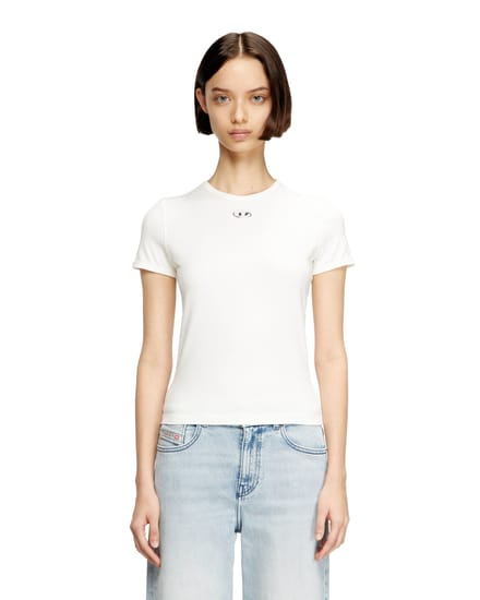 Diesel t-shirt t-uncutieslong-od vrouw wit