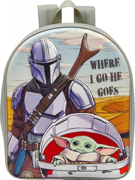 Disney Rugzak Star Wars Mandalorian 3d 6 Liter Pvc Grijs
