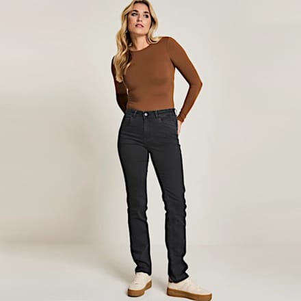 Para Mi broek Angie denim - Pure Black