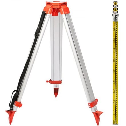 VEVOR Lasermeetapparatuur 5M Lengte Baak & 1,65m Aluminium Statief Statief Roterende Laser