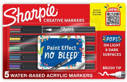 Sharpie Creative Brush Tip Markers 5 stuks - verfstiften - brush tip - 2196904