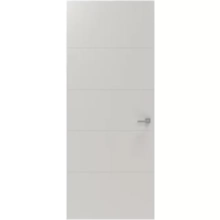 Cando Binnendeur Board Line 2a01 - Wit - Gegrond - Stomp - 93x201,5cm