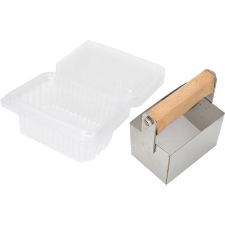 Ensemble de Coupe-Miel Acier Inoxydable Matrice Rectangulaire Découpe Durable Résistant à la Corrosion Miel white