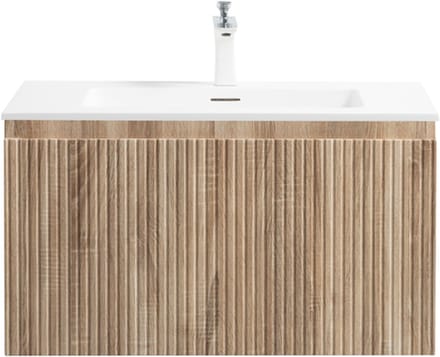 LINEA UNO - Havi 80 - Licht eiken - Badmeubel - - 301747