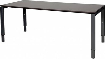 Verstelbaar Bureau - Domino 180x80 logan - zwart frame