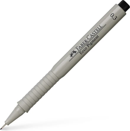 Faber-Castell fineliner - Ecco Pigment - schrijfbreedte 0,3 mm - zwart - FC-166399