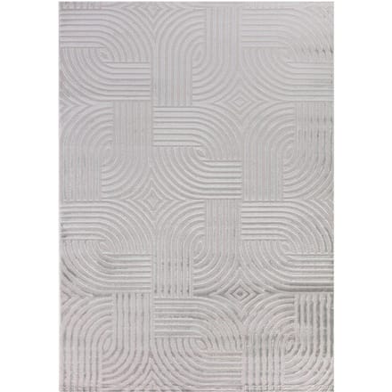 Tapijt - grijze vloerkleed 120 x 170 cm woonkamer - kinderkamer - hal