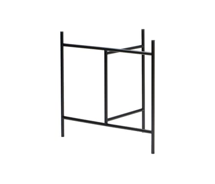 Richard Lampert Eiermann 3 Inklapbare schragen met blad - melamine wit/eiken rand - zwart