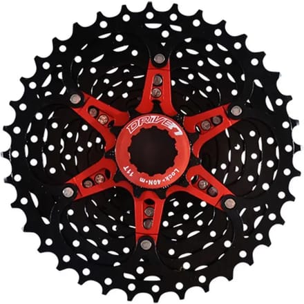 Cassette 10 speed Sunrace CSMX0 11-36T - zwart/rood