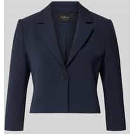 regular fit korte blazer met reverskraag