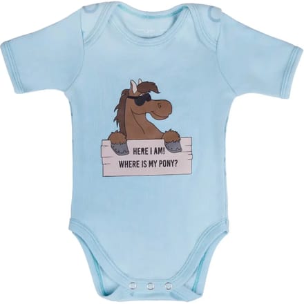 QHP - Romper Bobby - Baby Blauw - maat 68