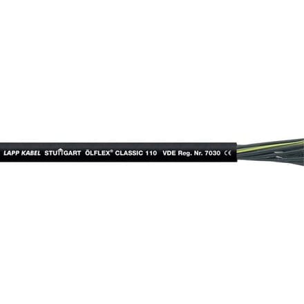 LAPP ÖLFLEX® CLASSIC 110 BK Stuurstroomkabel 2 x 0.75 mm² Zwart 1119809/100 100 m